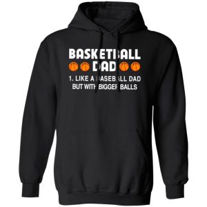 Basketball Dad Like A Baseball Dad But With Bigger Balls For Father’s Day Shirt