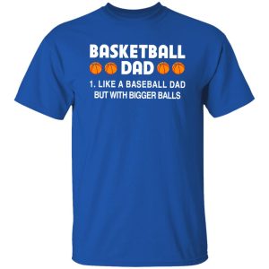 Basketball Dad Like A Baseball Dad But With Bigger Balls For Father’s Day Shirt