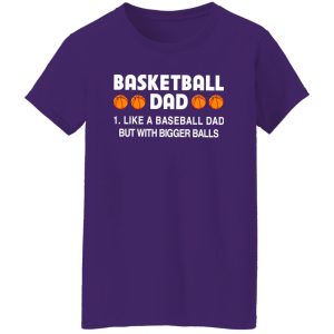 Basketball Dad Like A Baseball Dad But With Bigger Balls For Father’s Day Shirt