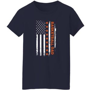 Basketball Dad Shirt, Basketball Dad American Flag V2 Shirt