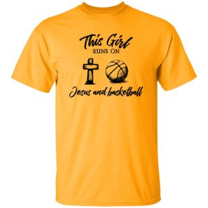 This Girl Runs On Jesus And Basketball For Sport Lover Shirt