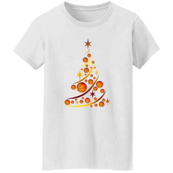 Basketball Xmas Tree Sports Basketball Lover for Christmas Shirt