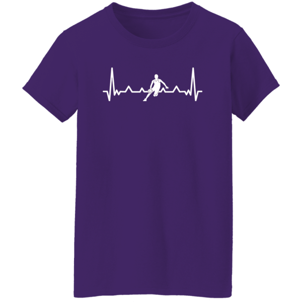 Basketball Player Heartbeat for Sports Lover Shirt