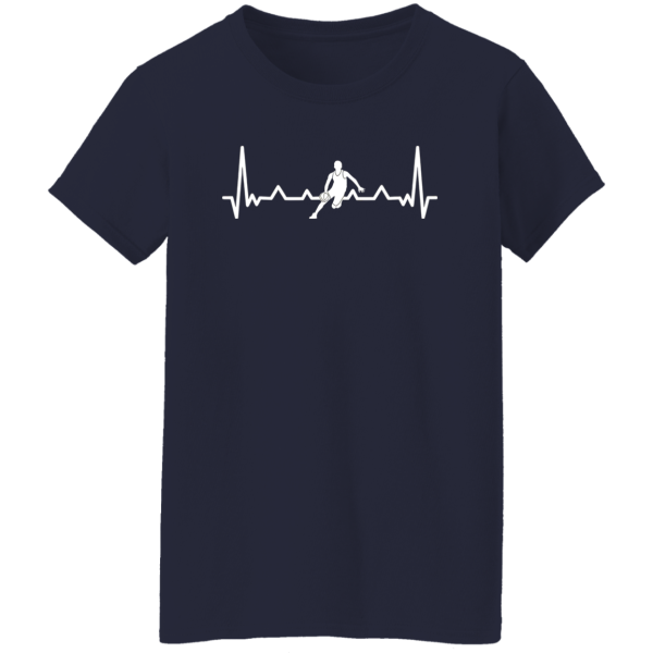 Basketball Player Heartbeat for Sports Lover Shirt