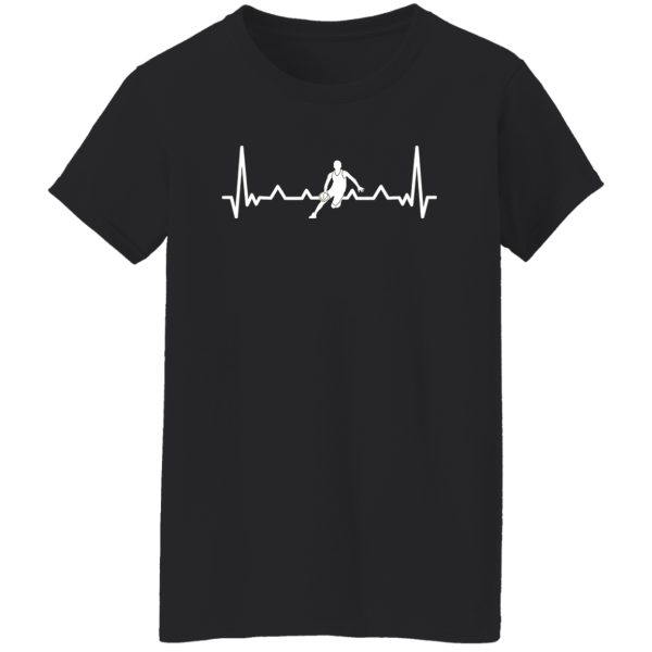 Basketball Player Heartbeat for Sports Lover Shirt