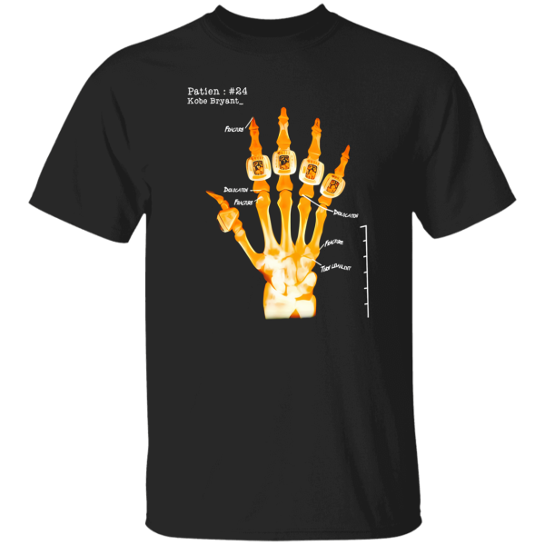 Kobe Bryant Skeleton Hand Shirt, Patien 24 Kobe Bryant Shirt