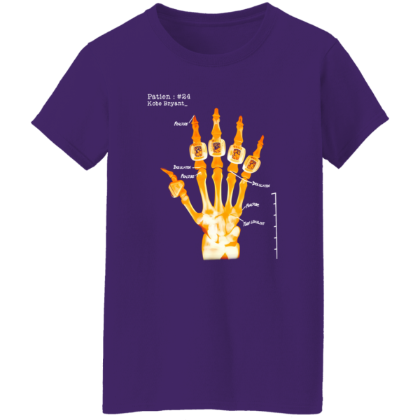 Kobe Bryant Skeleton Hand Shirt, Patien 24 Kobe Bryant Shirt