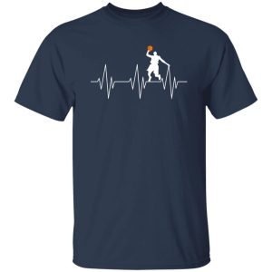 Basketball Player Heartbeat Gift for Basketball Lover Shirt