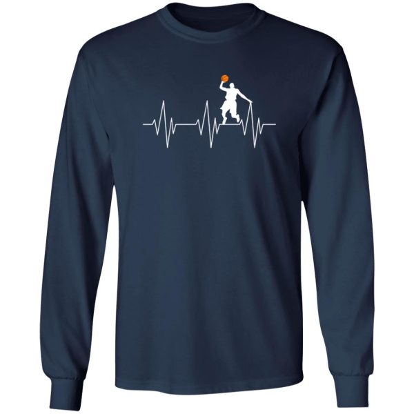 Basketball Player Heartbeat Gift for Basketball Lover Shirt