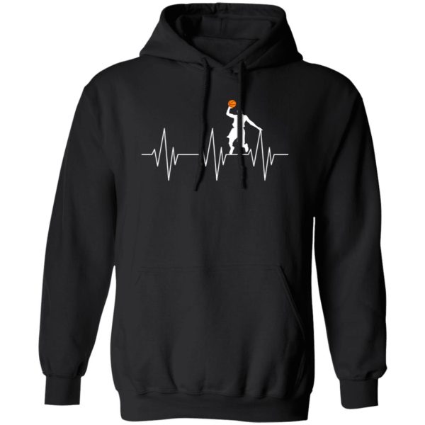 Basketball Player Heartbeat Gift for Basketball Lover Shirt