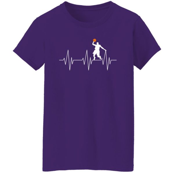 Basketball Player Heartbeat Gift for Basketball Lover Shirt