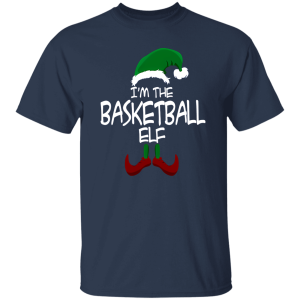 I’m The Basketball Elf Matching Family Group Christmas Party Pajama Shirt