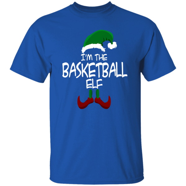 I’m The Basketball Elf Matching Family Group Christmas Party Pajama Shirt