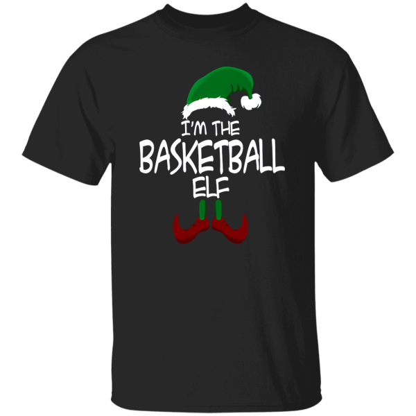 I’m The Basketball Elf Matching Family Group Christmas Party Pajama Shirt