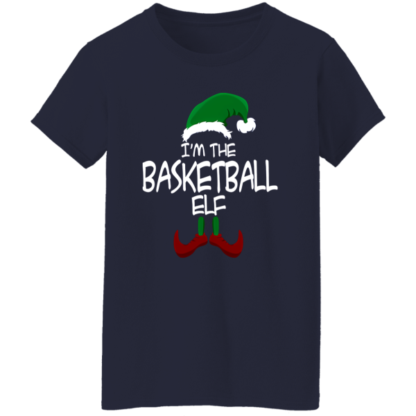 I’m The Basketball Elf Matching Family Group Christmas Party Pajama Shirt