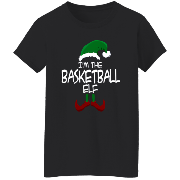 I’m The Basketball Elf Matching Family Group Christmas Party Pajama Shirt