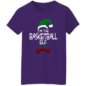 I’m The Basketball Elf Matching Family Group Christmas Party Pajama Shirt