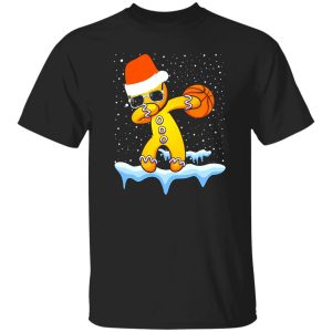 Cookies Dabbing Gingerbread Christmas With Basketball Shirt