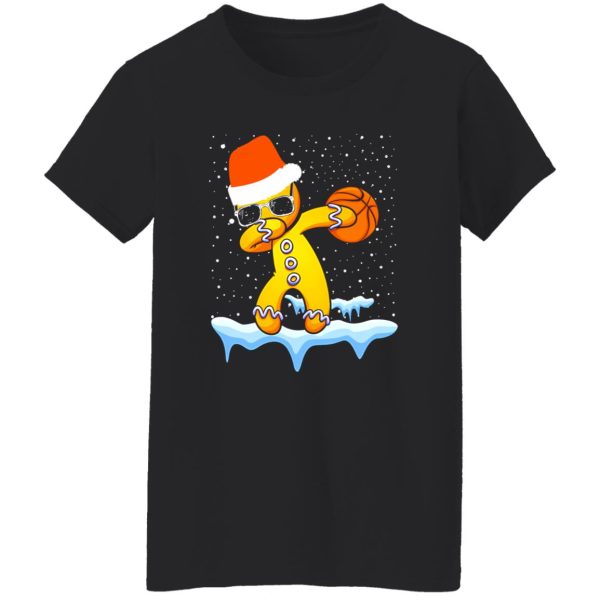 Cookies Dabbing Gingerbread Christmas With Basketball Shirt