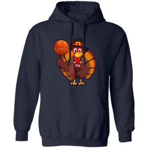 Funny Basketball Turkey Thanksgiving Shirt