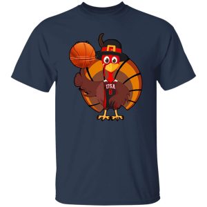 Funny Basketball Turkey Thanksgiving Shirt