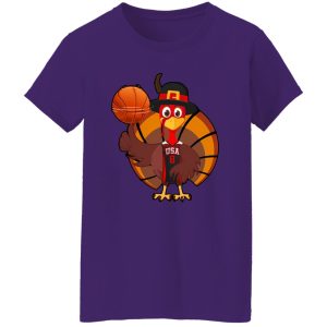 Funny Basketball Turkey Thanksgiving Shirt