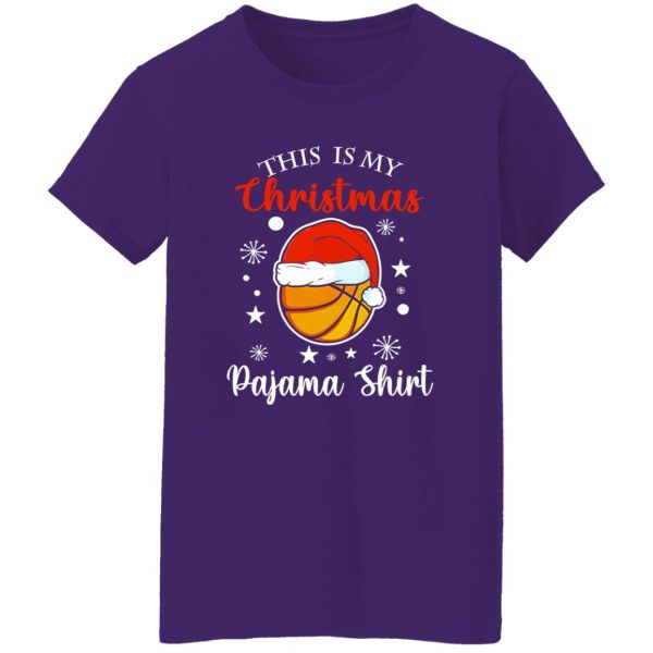 Basketball This Is My Christmas Pajama Shirt for Basketball Lover