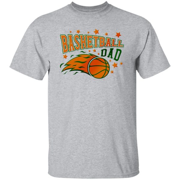 Basketball Dad Blazing Ball Shirt