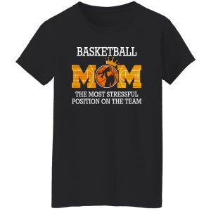 Basketball Mom The Most Stressfull Position On The Team Shirt