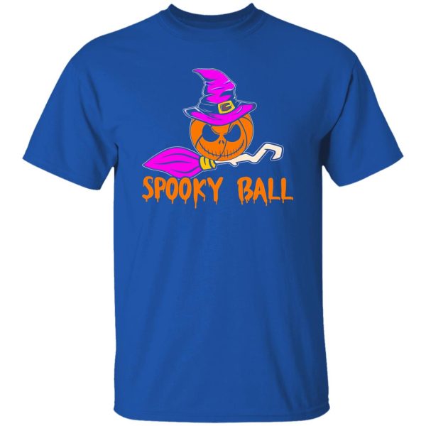 Spooky Ball Basketball Witch And Broom for Halloween Shirt