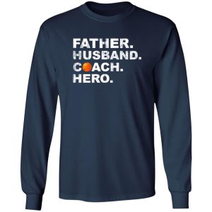 Husband Father Coach Hero Basketball Dad Shirt