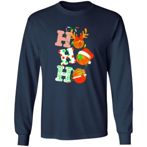 Ho Ho Ho Basketball Sweatshirt, Christmas Basketball Ball Shirt