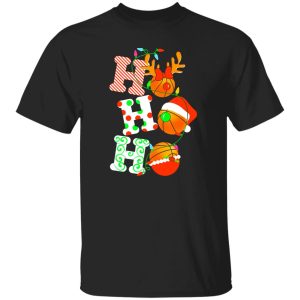 Ho Ho Ho Basketball Sweatshirt, Christmas Basketball Ball Shirt