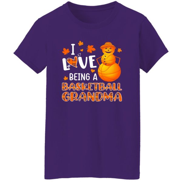 I Love Being A Basketball Grandma for Thanksgiving Shirt