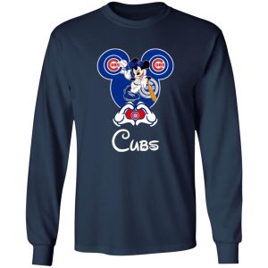 Disney Mickey Mouse Loves Chicago Cubs Heart Shirt