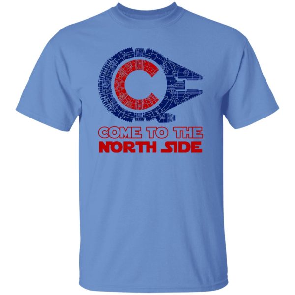 Millennium Falcon Chicago Cubs Come To The North Side Star Wars Shirt