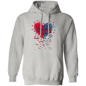 Atlanta Braves Baseball Heart Shirt