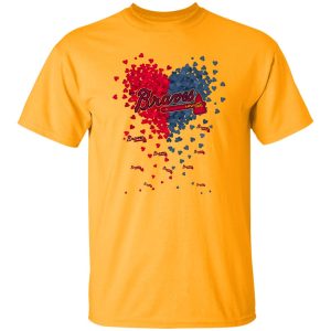 Atlanta Braves Baseball Heart Shirt