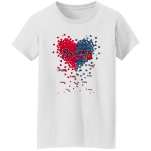 Atlanta Braves Baseball Heart Shirt