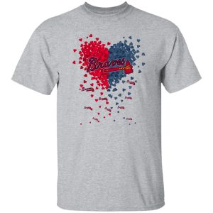 Atlanta Braves Baseball Heart Shirt