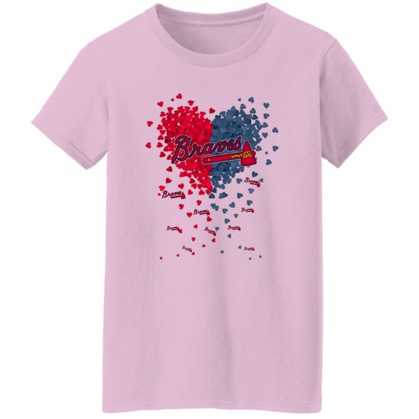 Atlanta Braves Baseball Heart Shirt