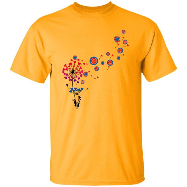 Love Chicago Cubs Dandelion Flower Shirt