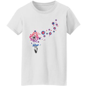 Love Chicago Cubs Dandelion Flower Shirt