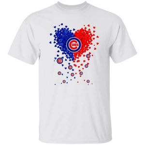 Chicago Cubs Baseball Heart Shirt