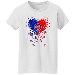 Chicago Cubs Baseball Heart Shirt