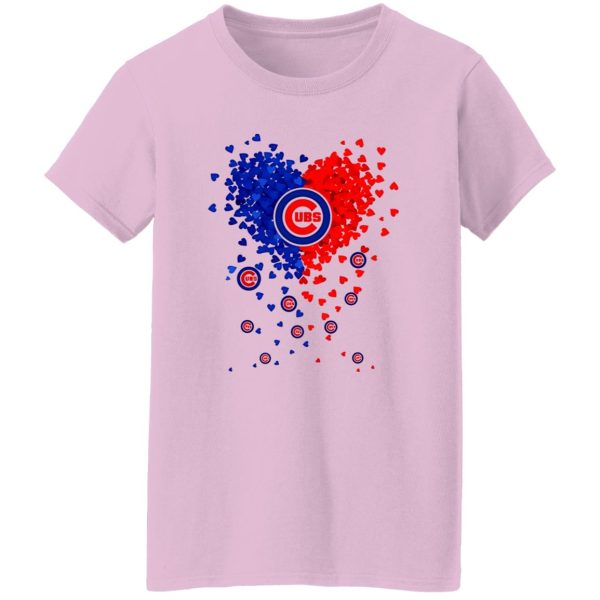 Chicago Cubs Baseball Heart Shirt