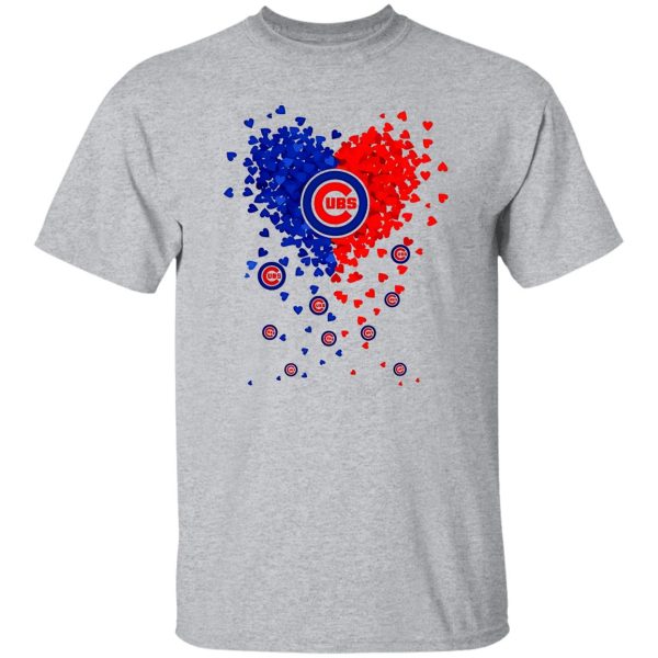 Chicago Cubs Baseball Heart Shirt