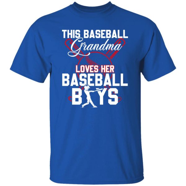 This Baseball Grandma Loves Her Baseball Boys for Sport Fans Shirt