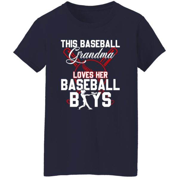 This Baseball Grandma Loves Her Baseball Boys for Sport Fans Shirt