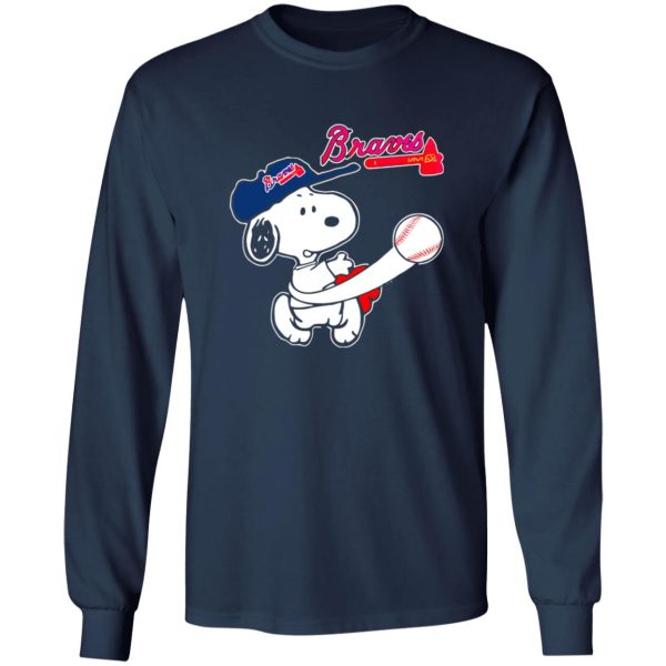 Peanuts Charlie Brown And Snoopy Atlanta Braves Shirt